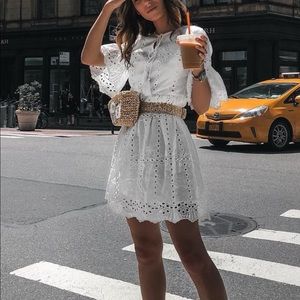 Shein Tassel Tie Cut Out Dress